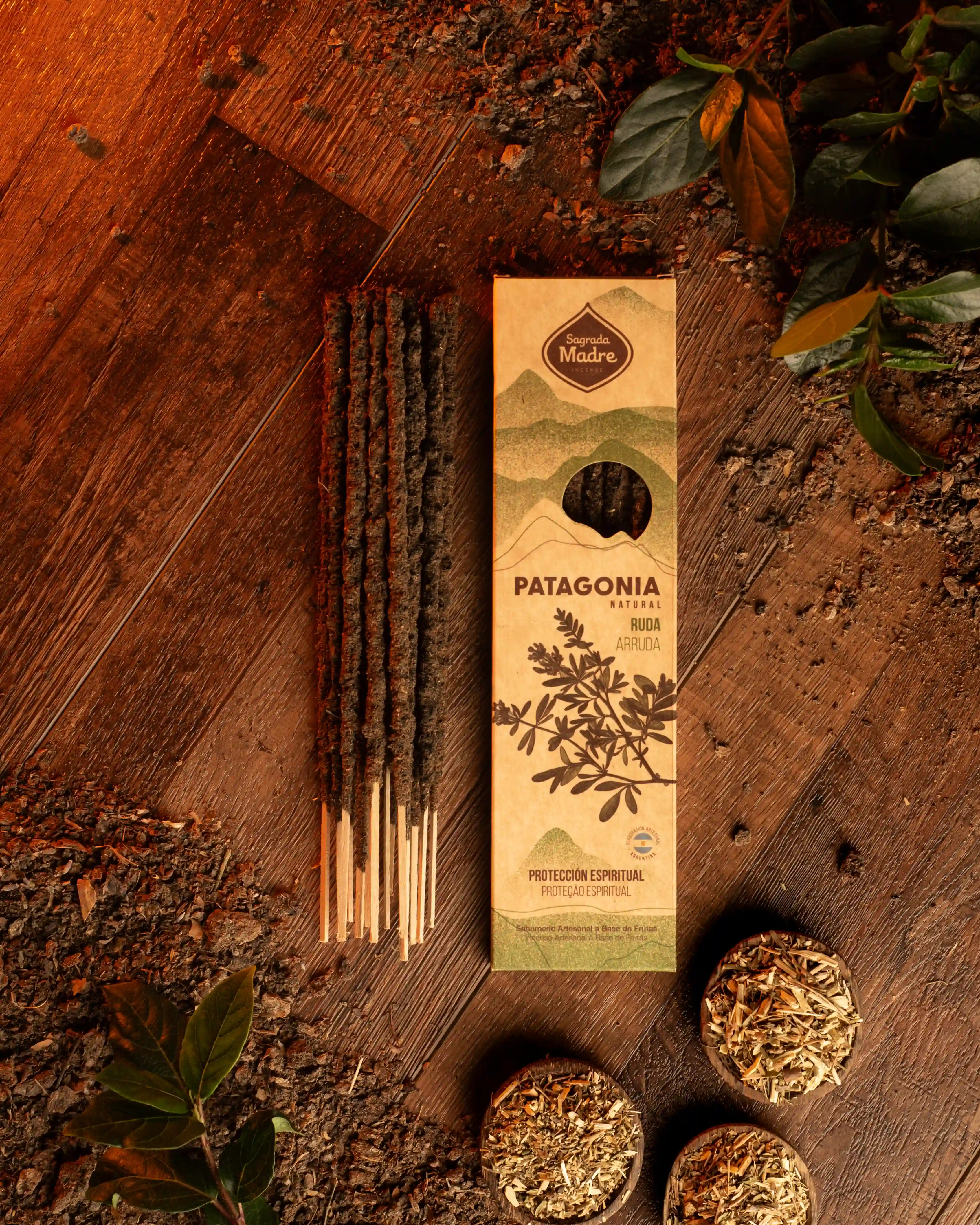 Bețișoare Parfumate Luxury Sagrada Madre Colecția Patagonia – Ruda (Protección Espiritual) [1]