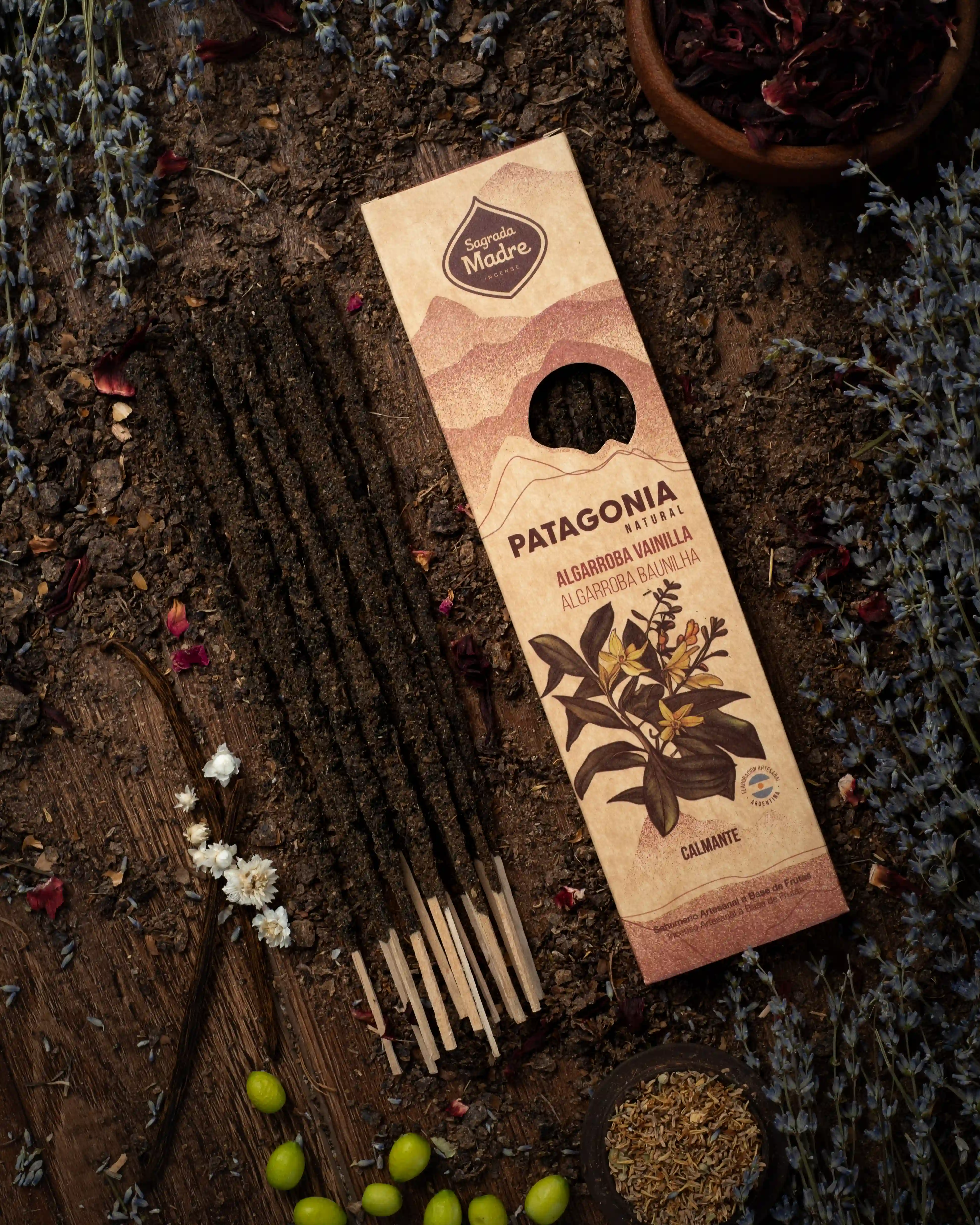 Bețișoare Parfumate Luxury Sagrada Madre Colecția Patagonia – Algarroba Vanilla (Calming) [2]