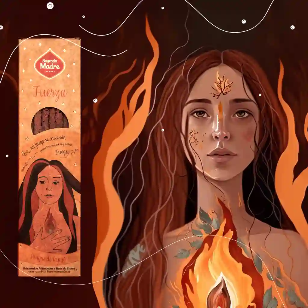 Bețișoare Parfumate Luxury Sagrada Madre Colecția 5 Elementos – Fuego (Dragon’s Blood) – Fuerza (Force) [9]