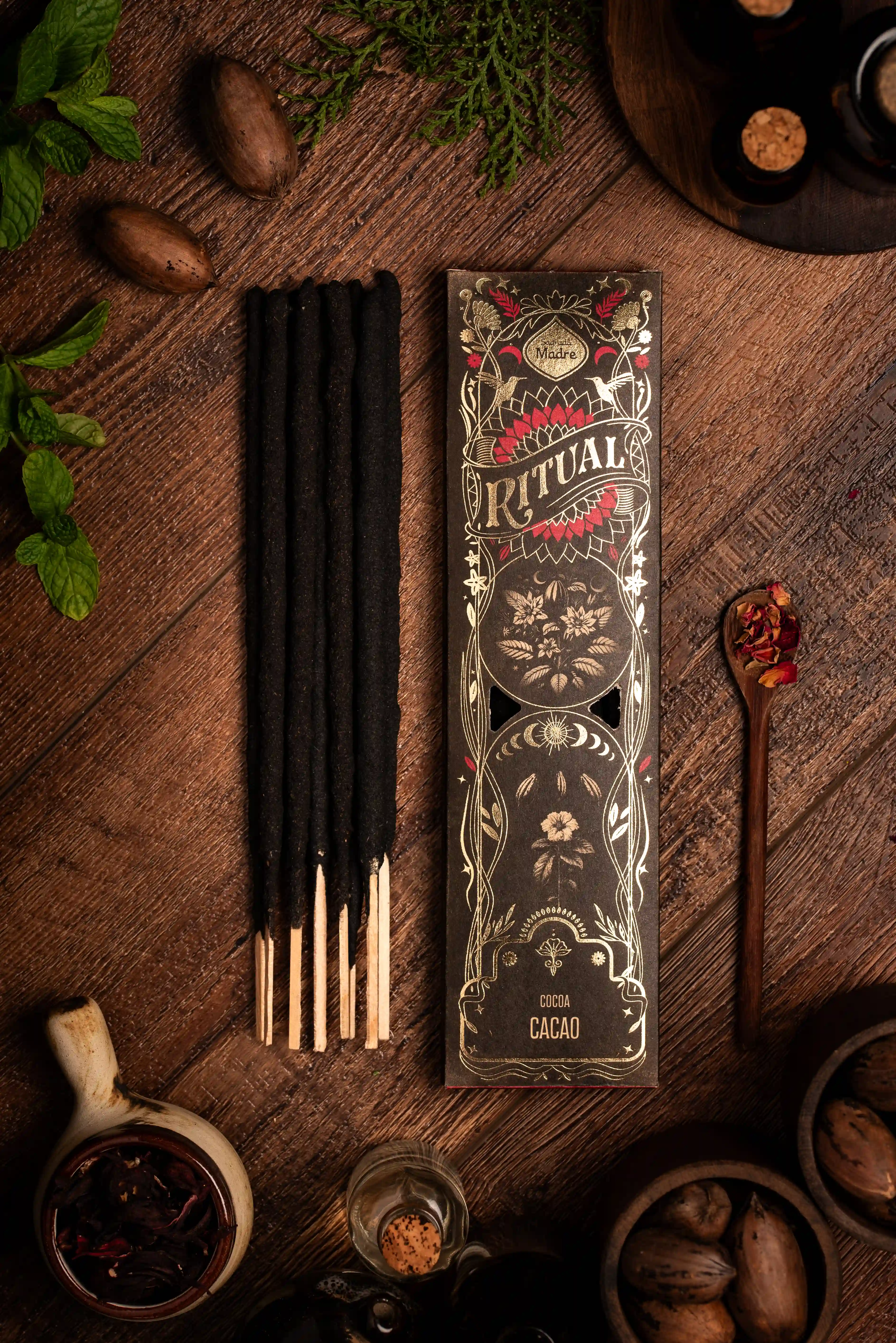 Bețișoare Parfumate Luxury Sagrada Madre Colecția Ritual - Sanacion (Healing) - Cacao [6]