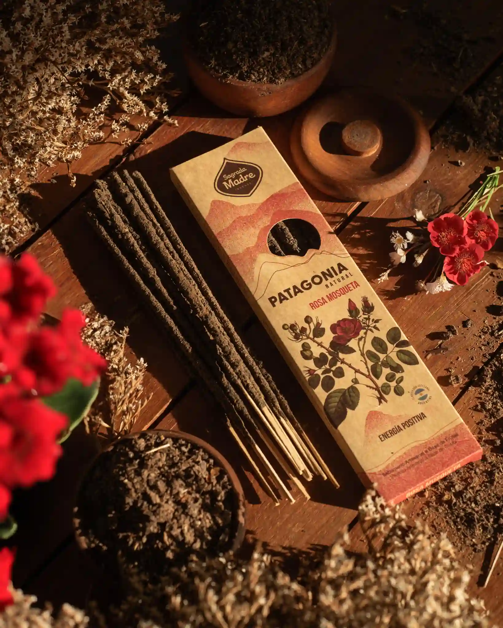 Bețișoare Parfumate Luxury Sagrada Madre Colecția Patagonia - Rosa Mosqueta (Positive Energy) [5]
