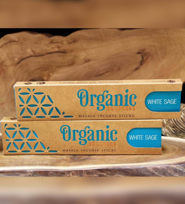 Bețișoare Parfumate Masala Organic White Sage (Salvie Albă) – Song of India [2]