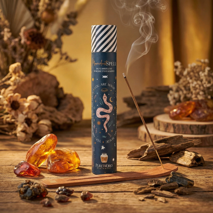 Bețișoare parfumate Premium – Celestial Magic - Moondust Spell + suport [2]