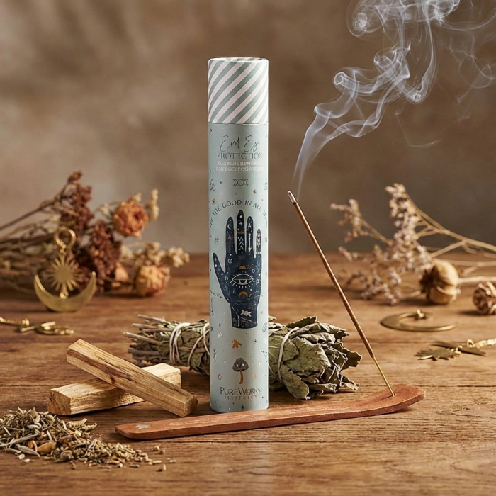 Bețișoare parfumate Premium – Celestial Magic - Evil Eye Protection + suport [2]