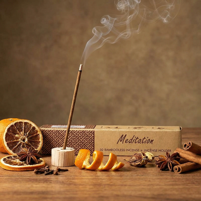 Bețișoare parfumate Premium din plante cu suport - Meditation [2]