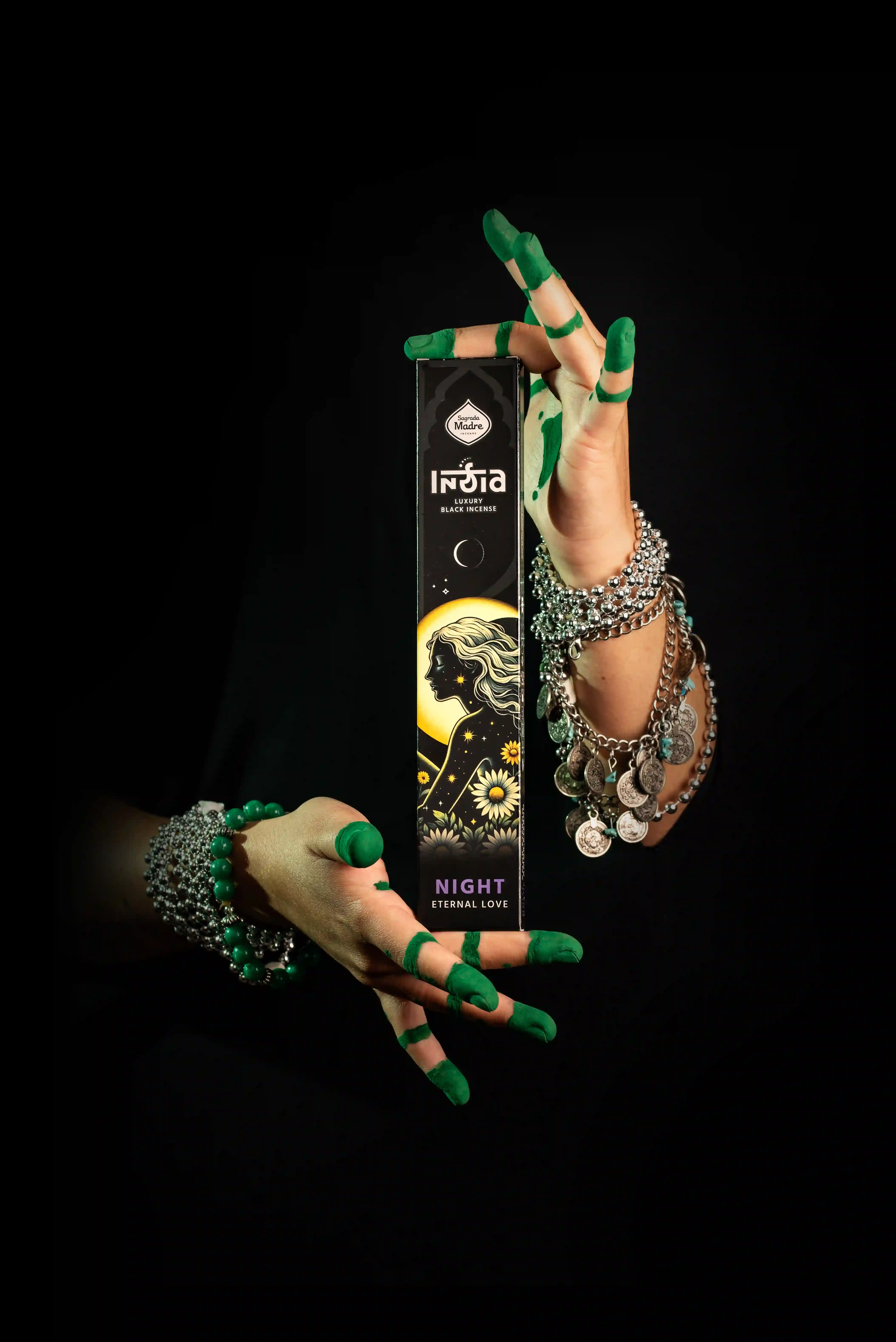 Bețișoare Parfumate Luxury Sagrada Madre Colecția India Black  - Noche (Iubire Eternă) [2]
