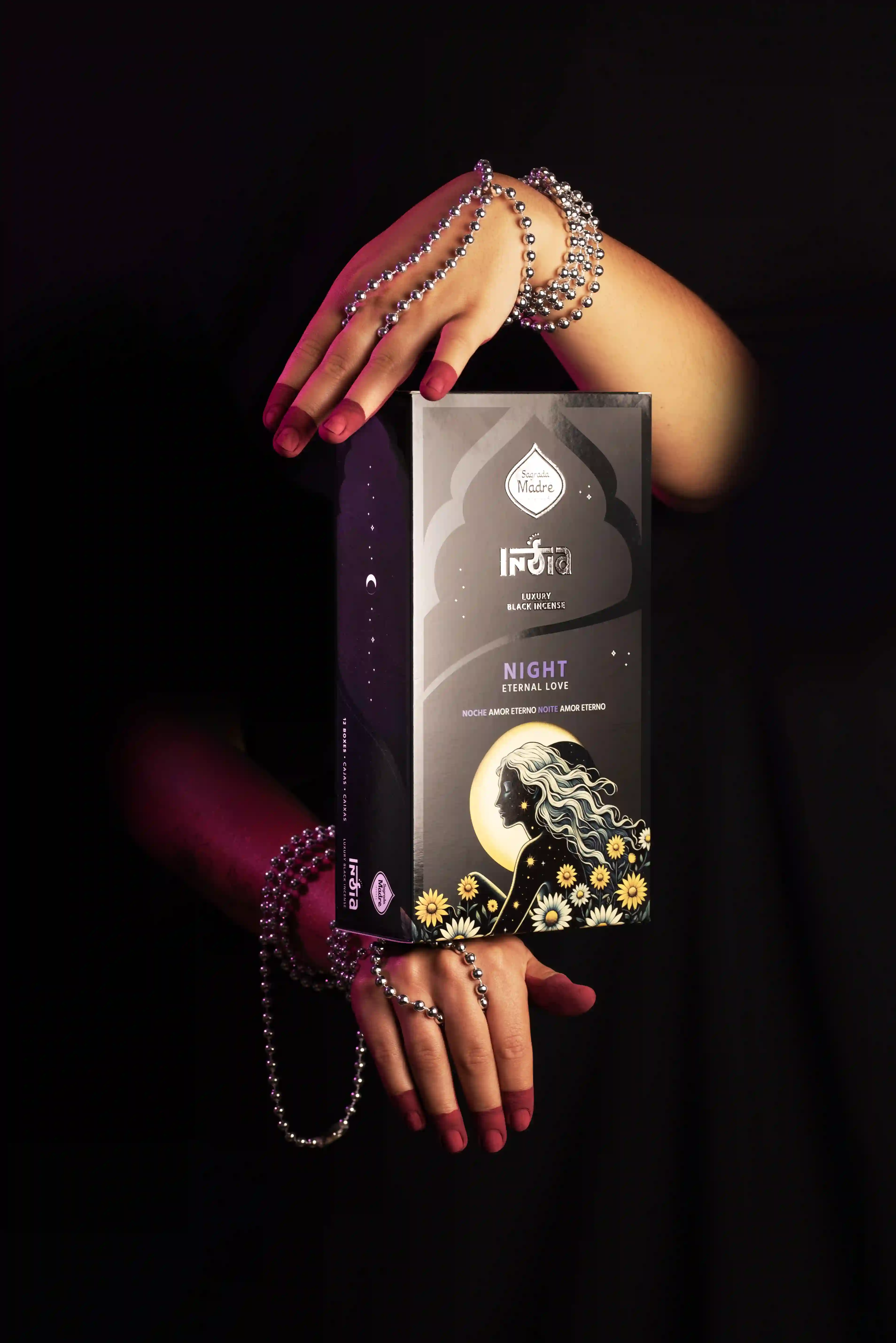 Bețișoare Parfumate Luxury Sagrada Madre Colecția India Black  - Noche (Iubire Eternă) [3]