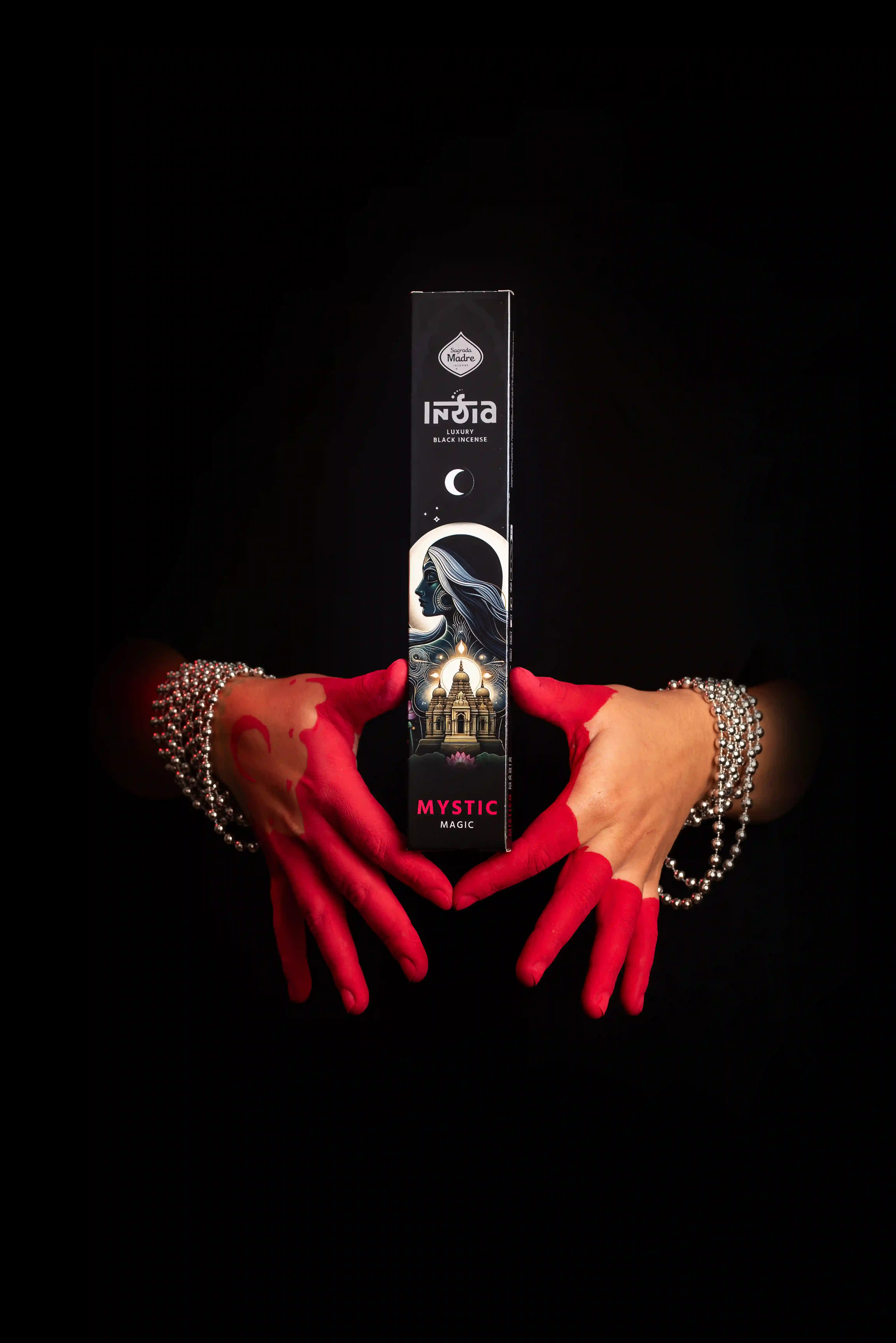 Bețișoare Parfumate Luxury Sagrada Madre Colecția India Black  - Mystic (Magie și Unitate) [2]