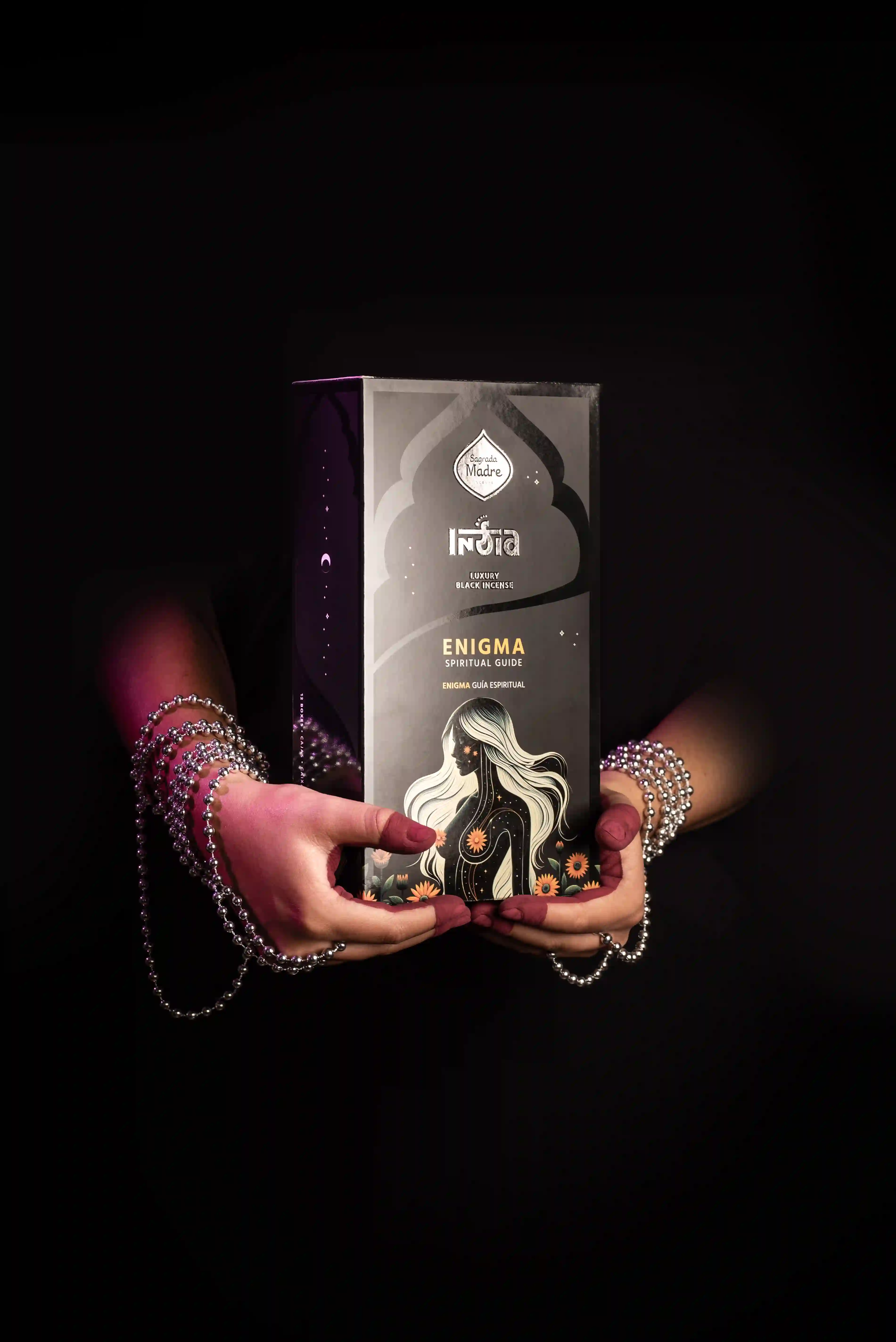 Bețișoare Parfumate Luxury Sagrada Madre Colecția India Black  - Enigma (Lumină Eternă) [2]