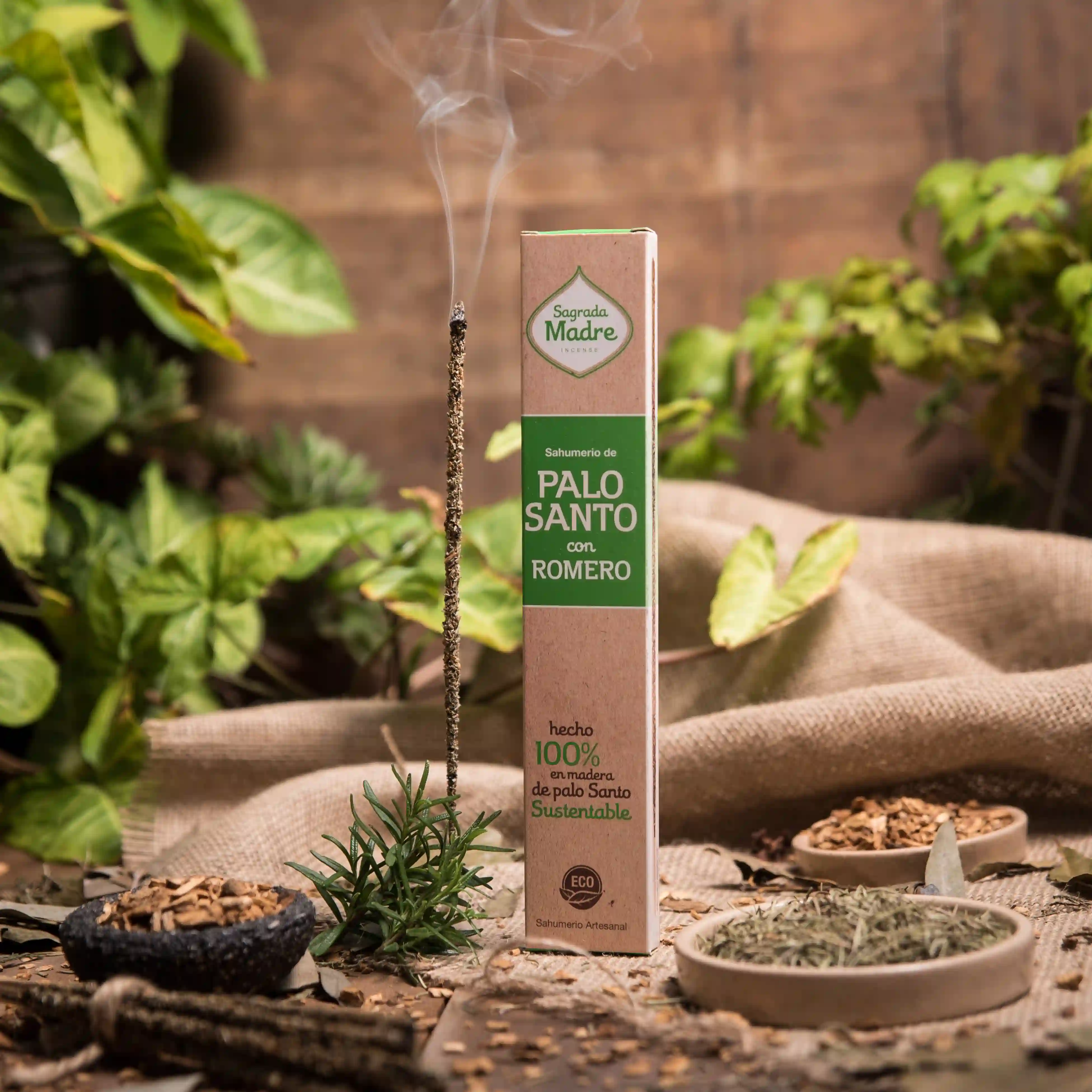 Bețișoare Parfumate Luxury Sagrada Madre Colecția Palo Santo - Rozmarin [1]