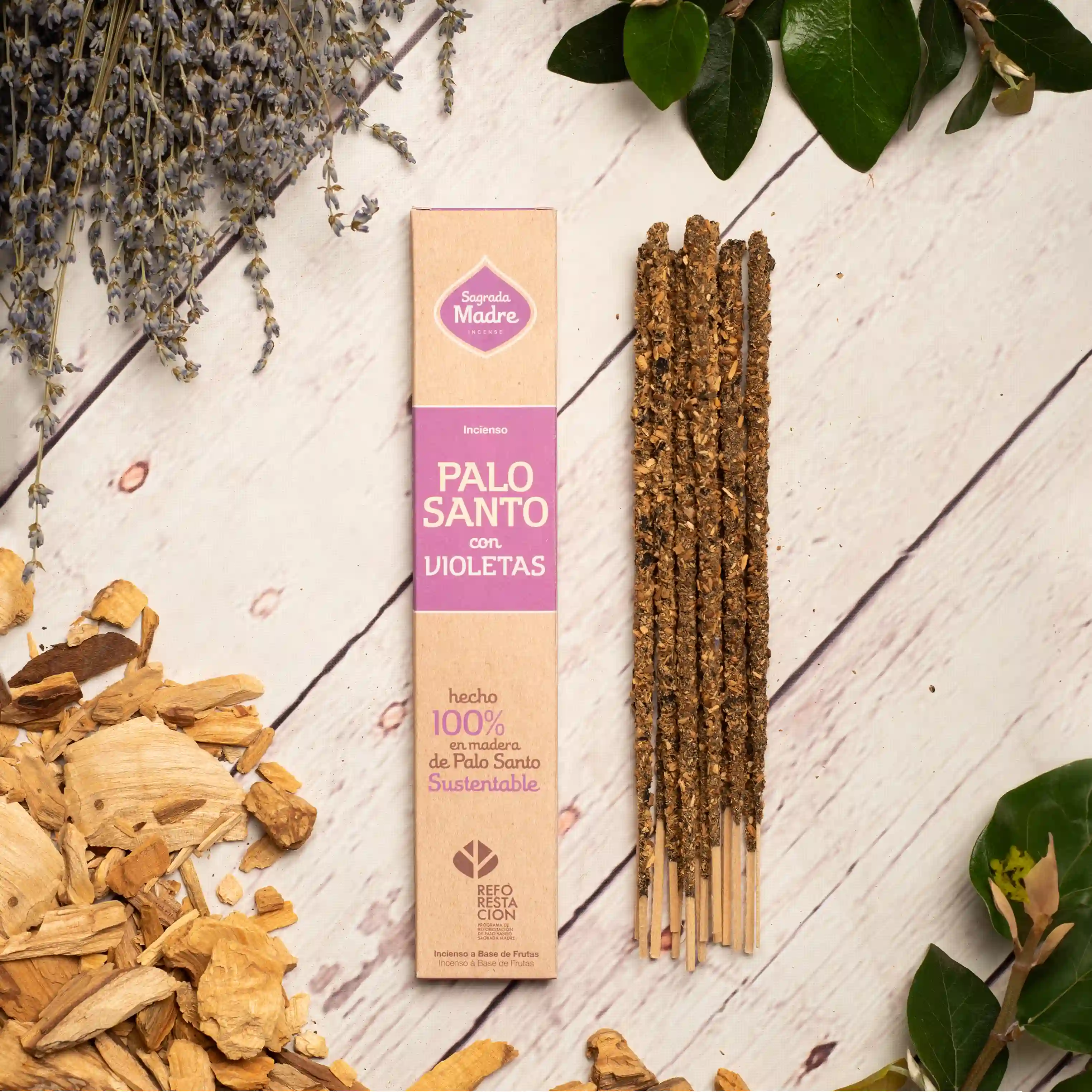 Bețișoare Parfumate Luxury Sagrada Madre Colecția Palo Santo - Violete [1]