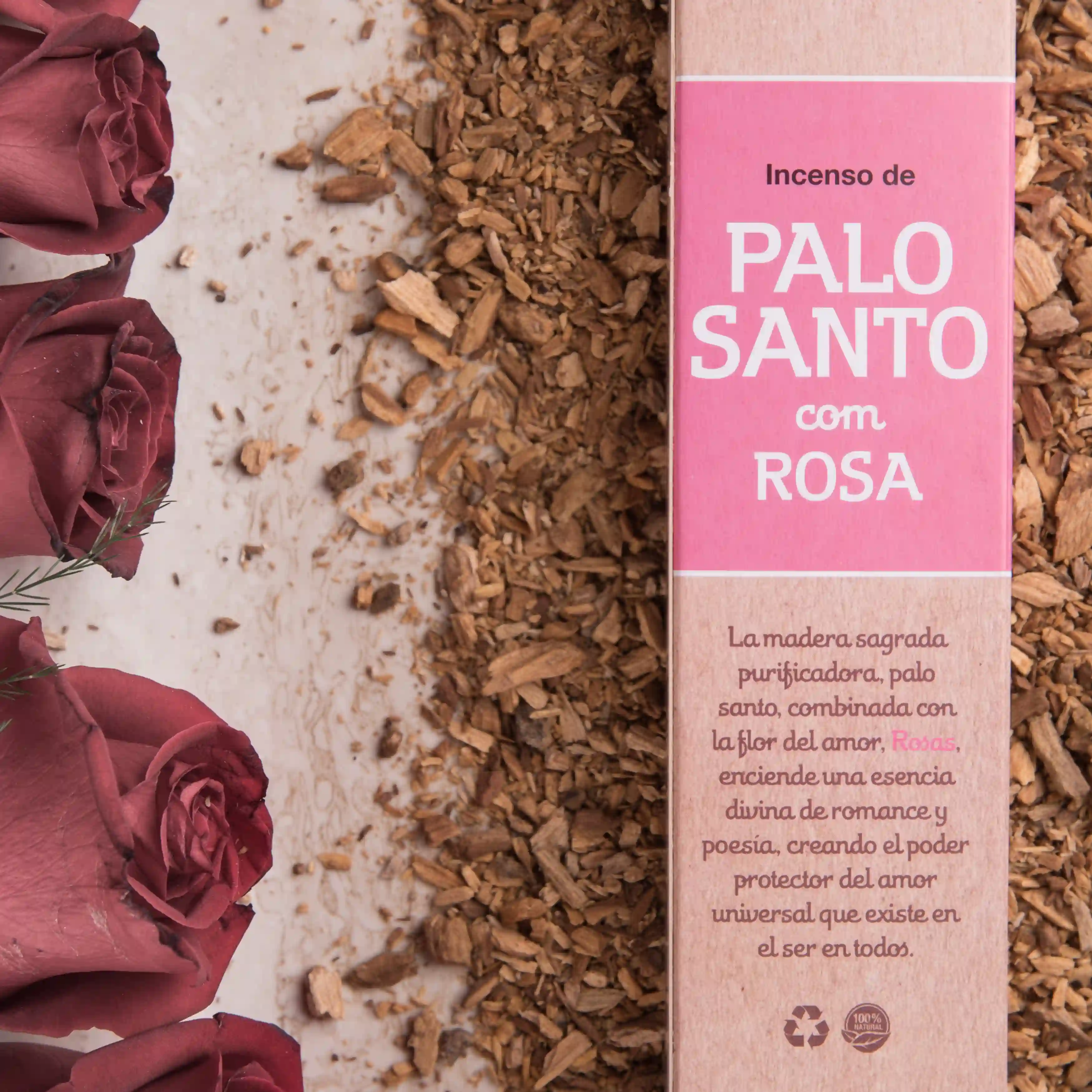 Bețișoare Parfumate Luxury Sagrada Madre Colecția Palo Santo - Trandafir [4]