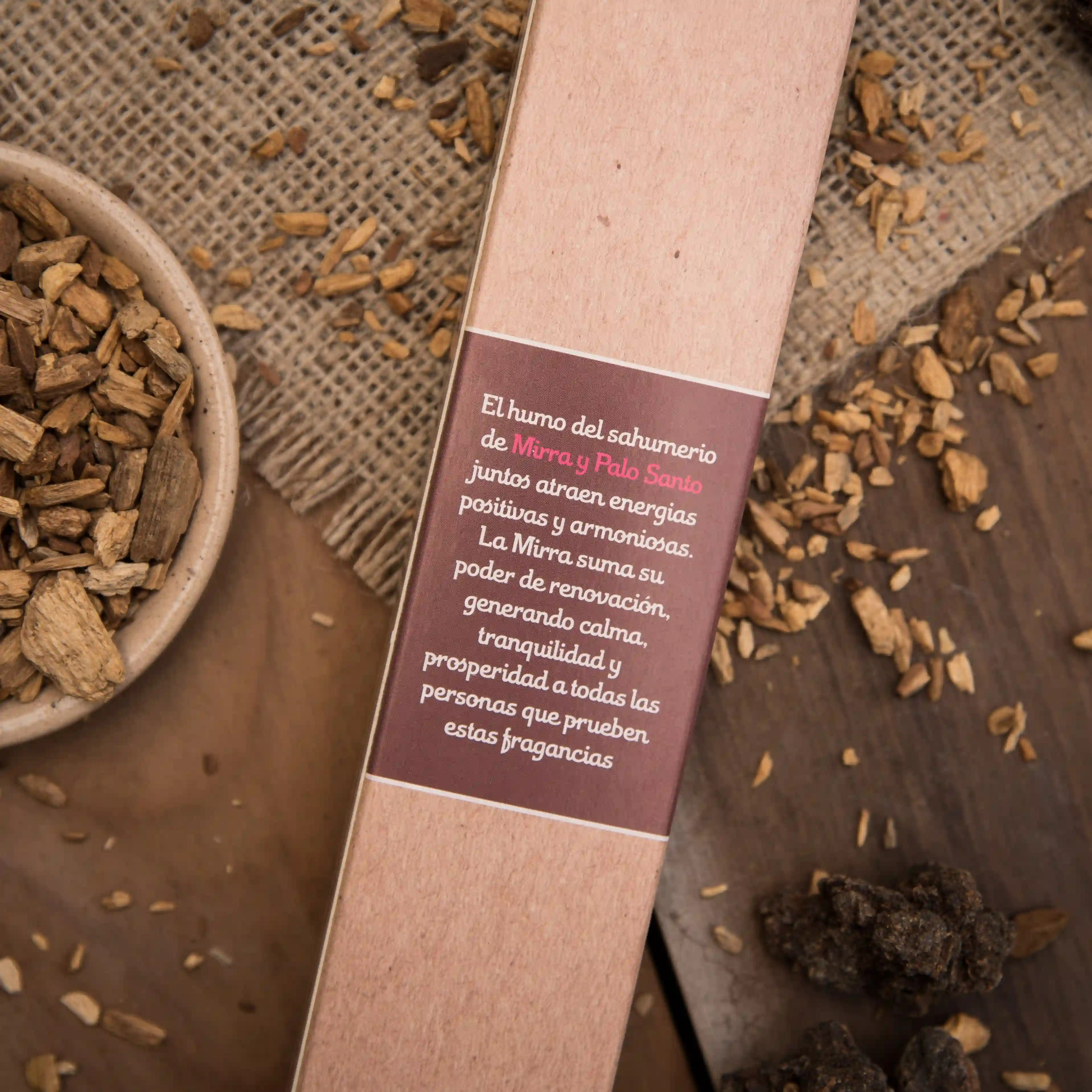 Bețișoare Parfumate Luxury Sagrada Madre Colecția Palo Santo - Smirnă [2]