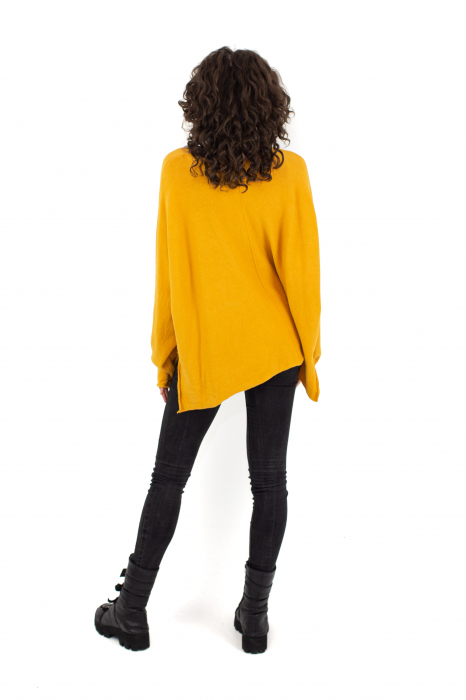 Bluza asimetrica oversized - Teal 22N77S [4]