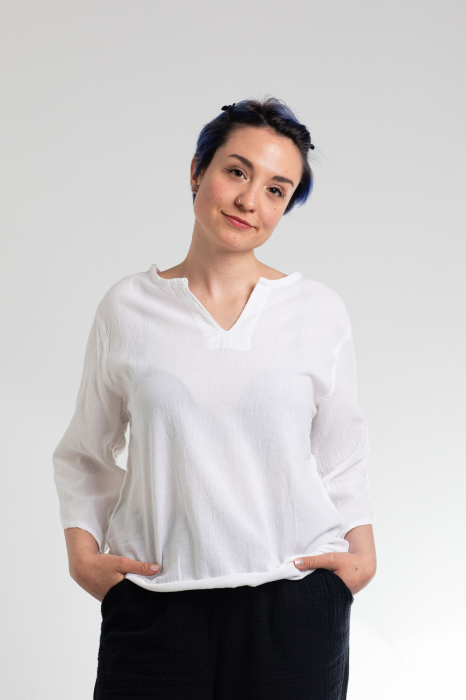 Bluză Casual din Bumbac cu Croi Modern și Mâneci 3/4 [3]