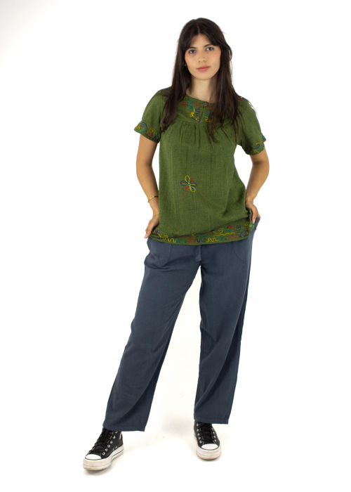 Bluza din bumbac cu broderie  - Color combo 6 [3]