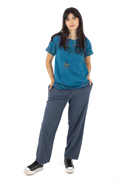 Bluza din bumbac cu broderie  - Color combo 7 [3]