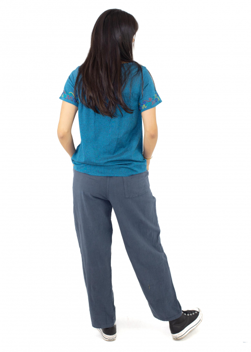 Bluza din bumbac cu broderie  - Color combo 7 [4]