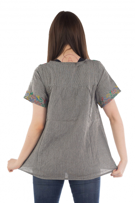 Bluza din bumbac cu broderie  - Color combo 8 [4]
