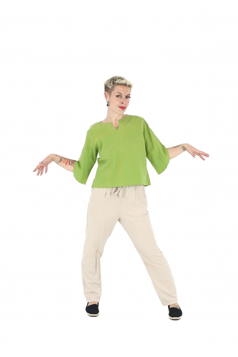Bluza din bumbac Karen V2 - Lime [2]
