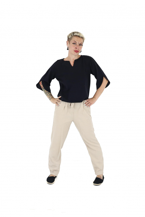 Bluza din bumbac Karen V2 -Negru [2]