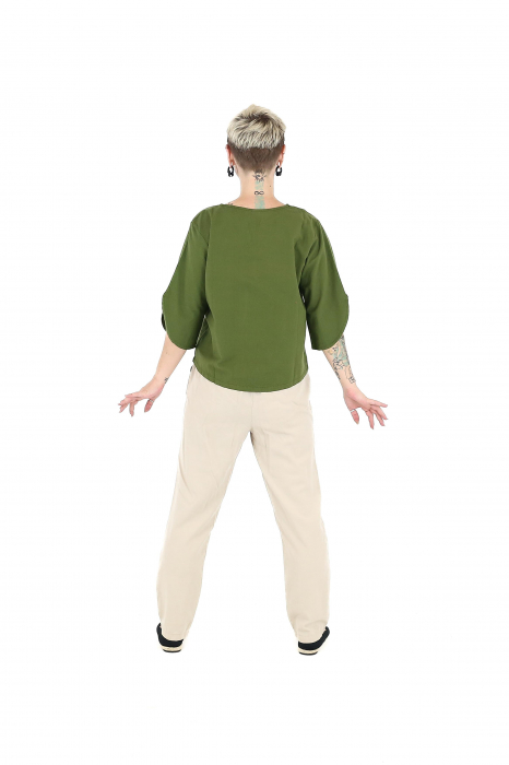 Bluza din bumbac Karen V2 -Verde [5]