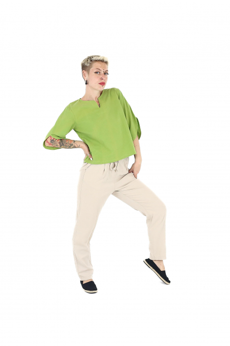 Bluza din bumbac Karen V2 - Lime [3]