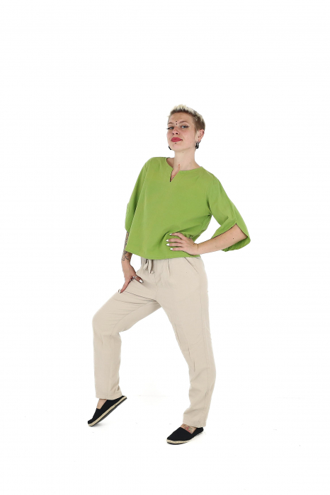 Bluza din bumbac Karen V2 - Lime [4]