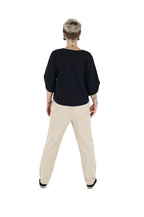 Bluza din bumbac Karen V2 -Negru [5]