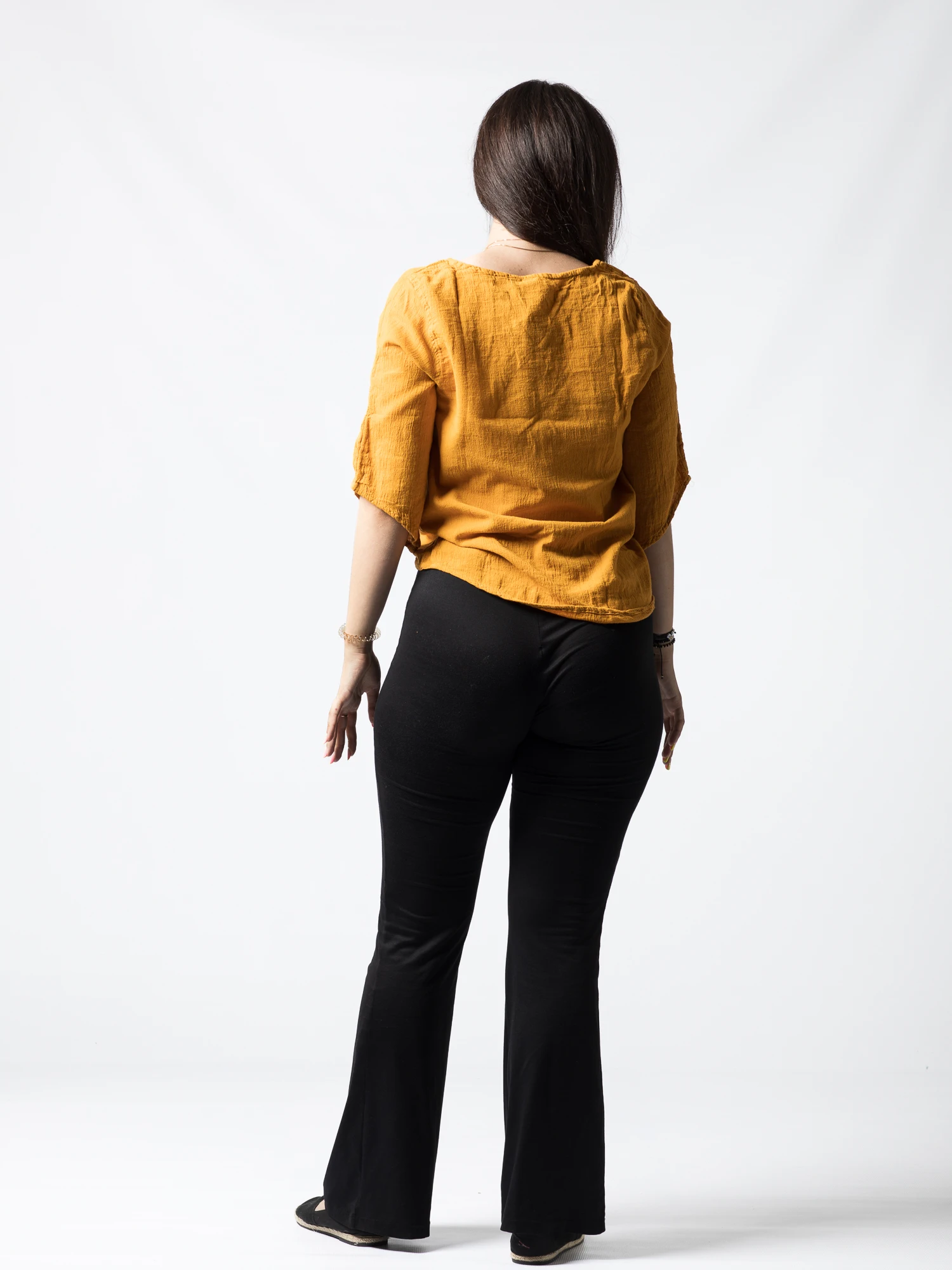 Bluza din bumbac Karen V2 - Muștar [5]