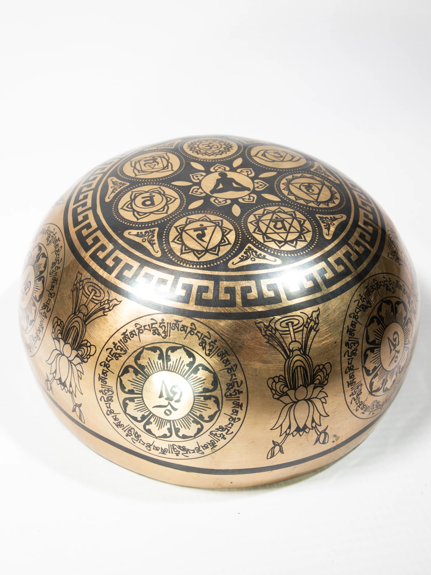 Singing Bowl Tibetan Autentic Forjat manual - Laser Print, 15 cm, 0,663 kg [6]