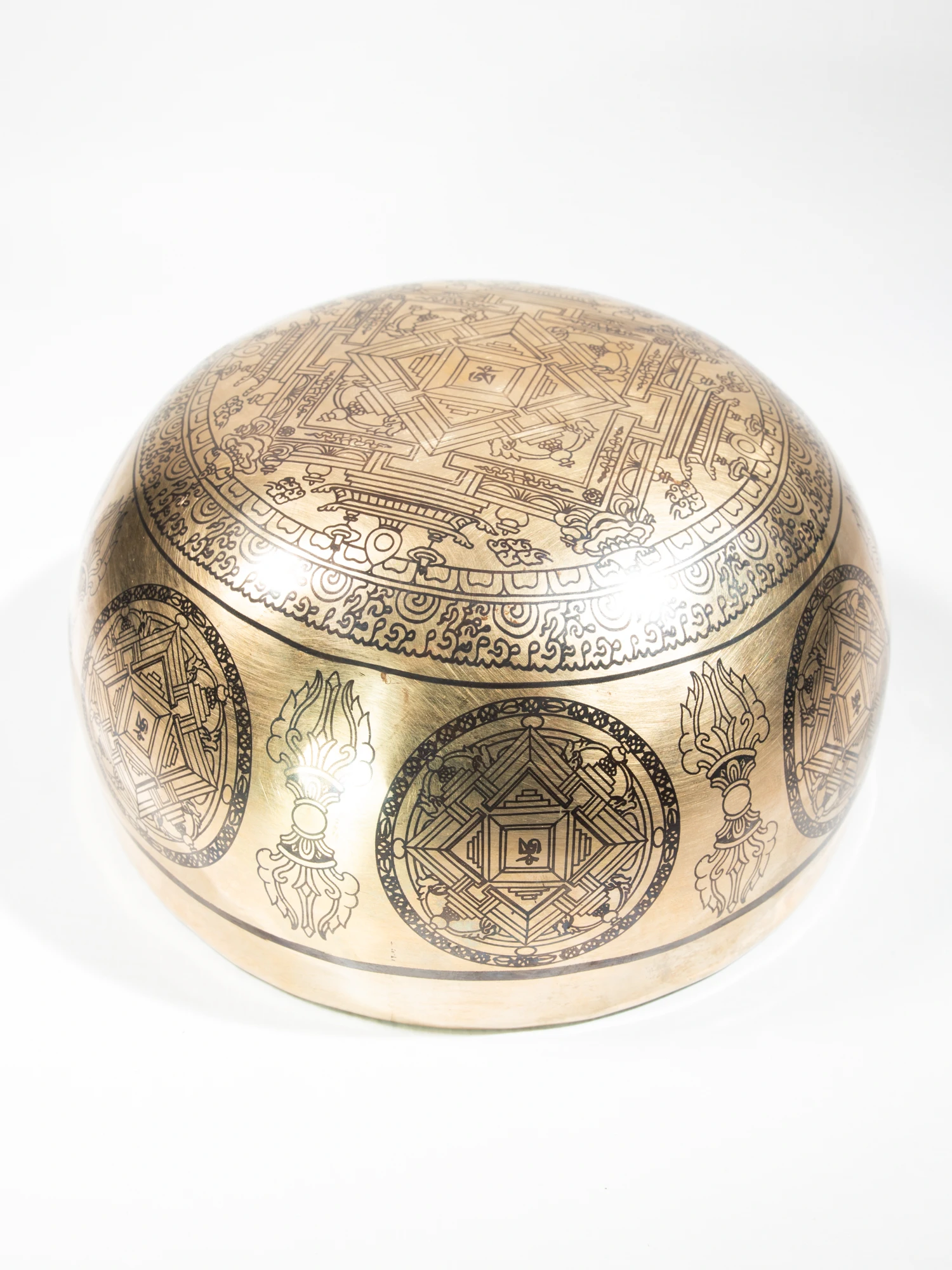 Singing Bowl Tibetan Autentic Forjat manual – Laser Print, 16,5 cm, 0,850 kg [4]