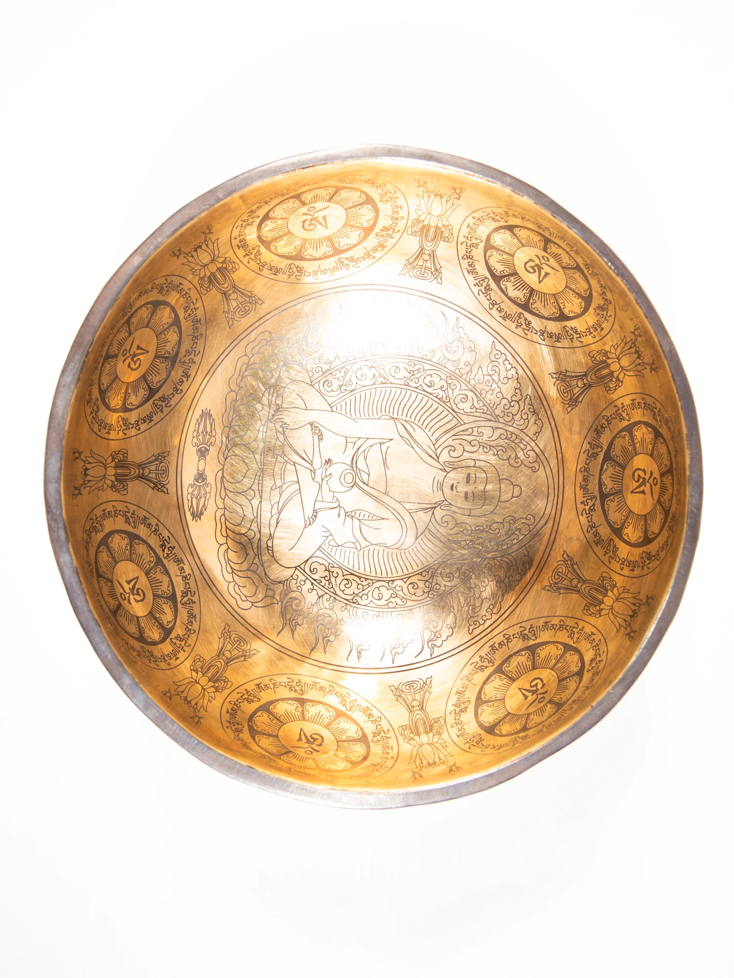 Singing Bowl Tibetan Autentic Forjat manual – Laser Print, 16,5 cm, 0,850 kg [3]