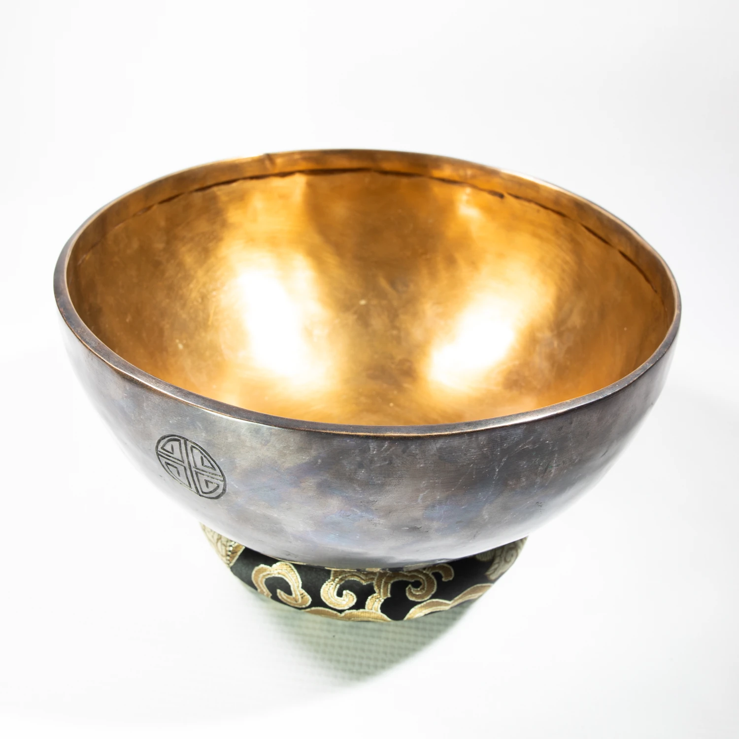Singing Bowl Tibetan Autentic Forjat manual – Black Full Moon, 22,5 cmcm, 1,575 kg [5]