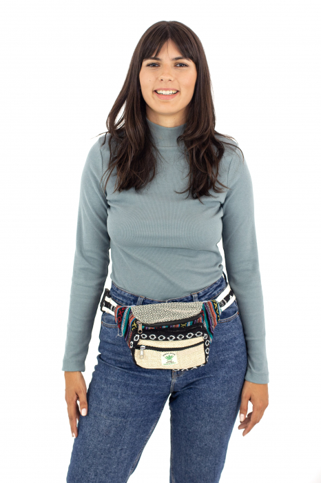 Borseta din bumbac - Negru Mutlicolor [7]