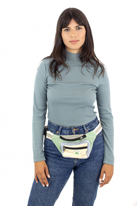 Borseta din bumbac - Verde [2]