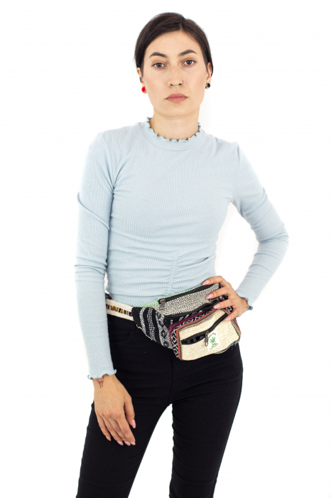 Borseta din bumbac - Negru Mutlicolor [6]