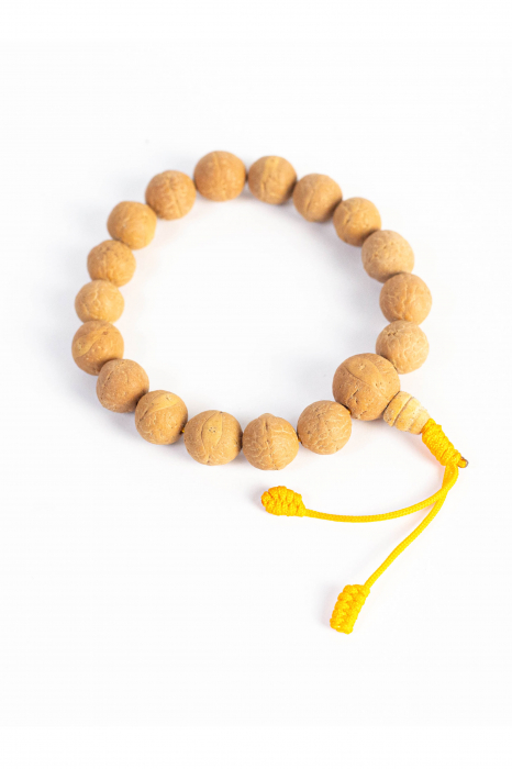 Bratara din lemn Japa Mala - Galben Portocaliu [2]