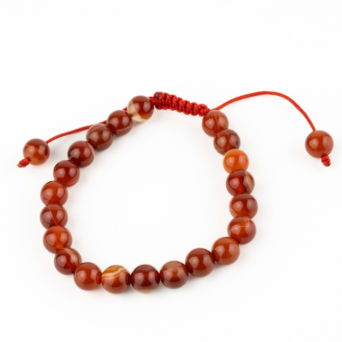 Bratara Reglabila Fire Agate - Rosu [2]