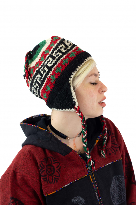 Caciula calduroasa din 100% Lana captusita cu polar - Model 10 [2]