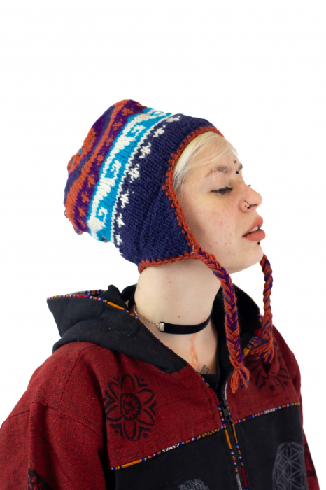 Caciula calduroasa din 100% Lana captusita cu polar - Model 2 [2]