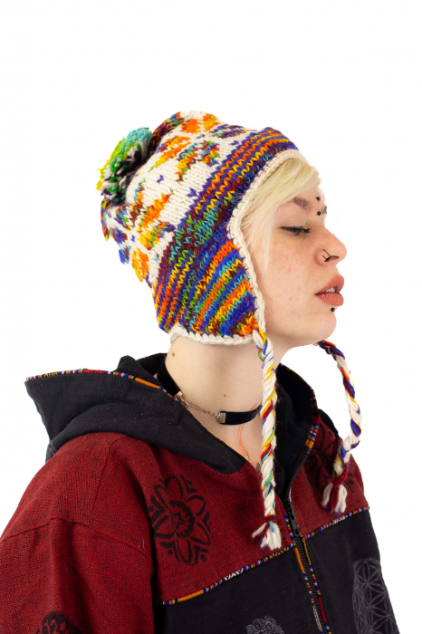 Caciula calduroasa din 100% Lana captusita cu polar - Model 7 [2]