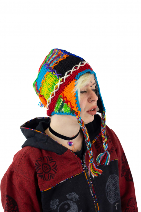 Caciula calduroasa din 100% Lana captusita cu polar - Model Unicat - 16 [2]