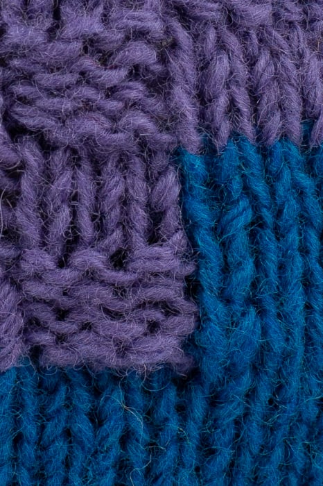 Caciula din lana - Blue patch [4]