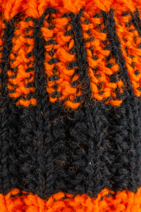 Caciula din lana - Orange and Black [5]