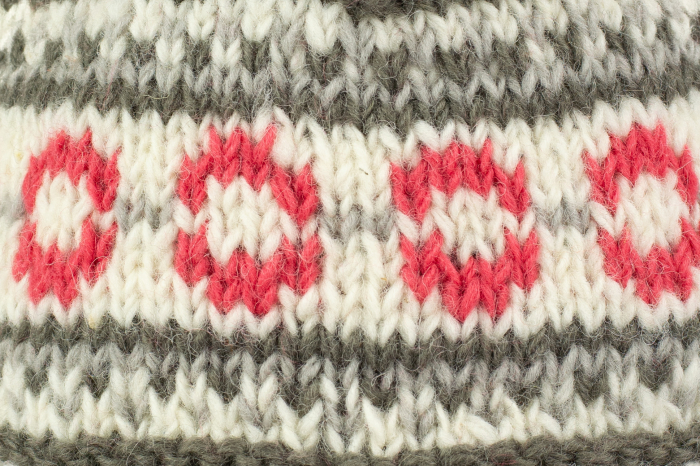 Caciula din lana - Pink and Grey [3]