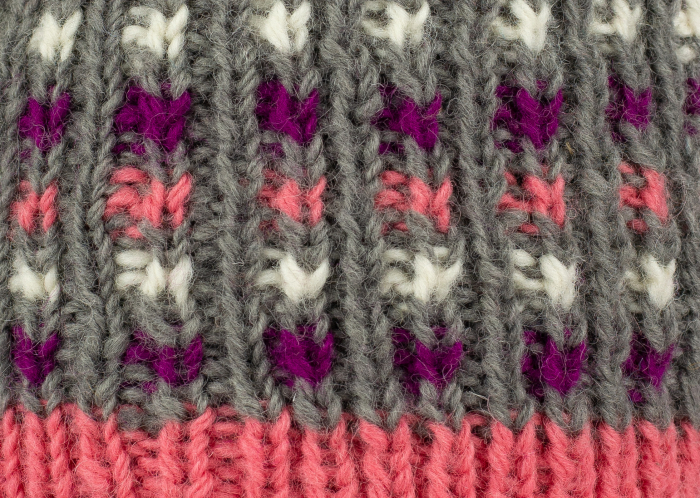 Caciula din lana - Pink bits [3]