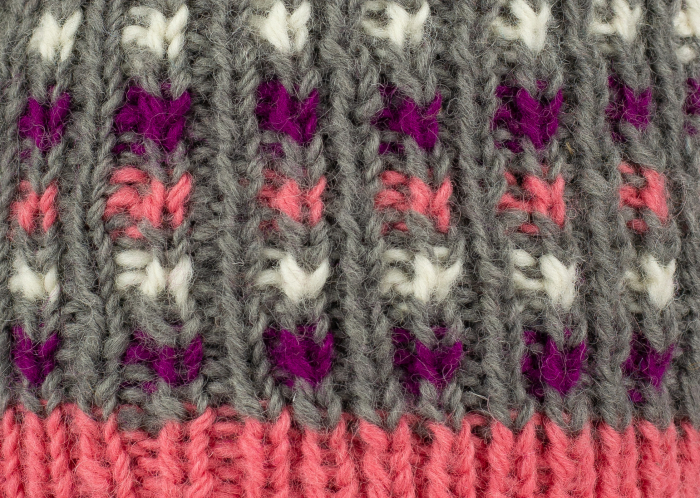 Caciula din lana copii - Pink bits [2]