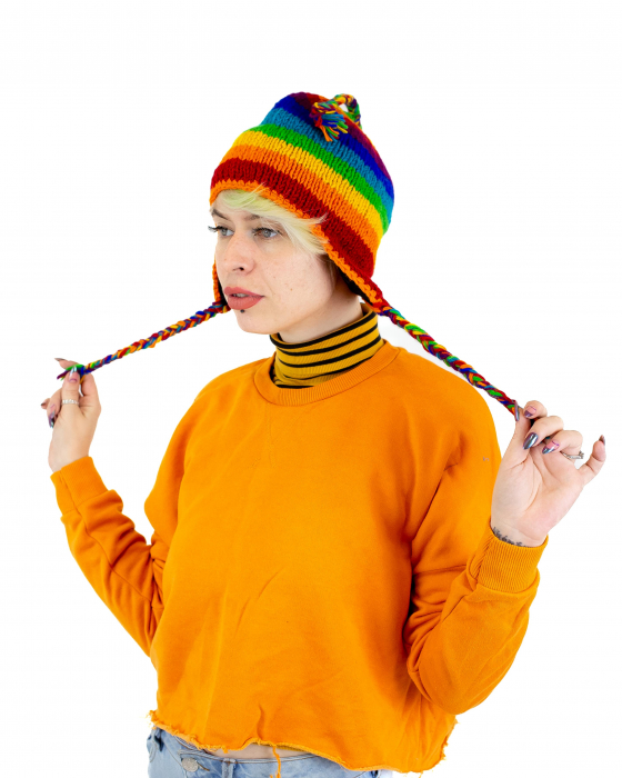Caciula din lana - Rainbow [5]