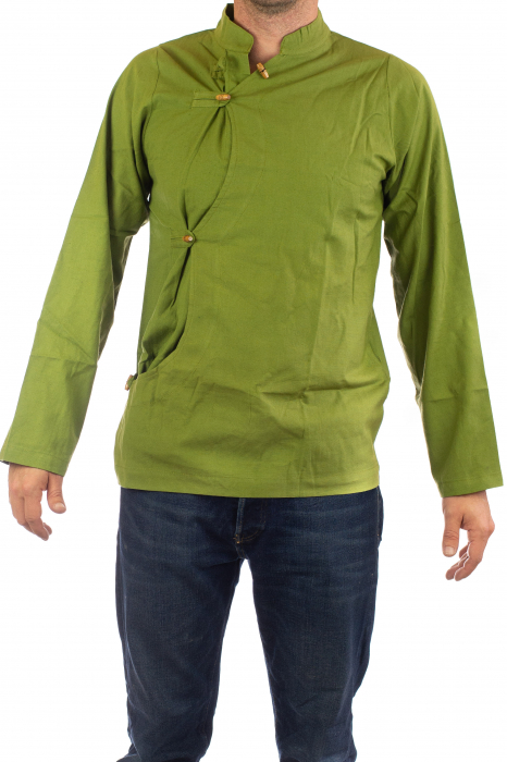 Camasa cu maneca lunga - Side Cut - Verde [2]